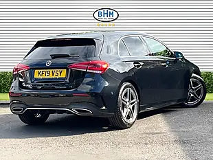 Used 2019 Mercedes-Benz a Class AMG Line Cosmos Black - Interior and Exterior details 9