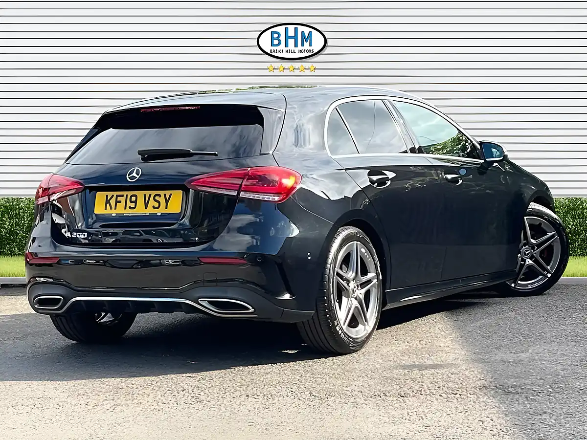 Used 2019 Mercedes-Benz a Class AMG Line Cosmos Black - Interior and Exterior details 9