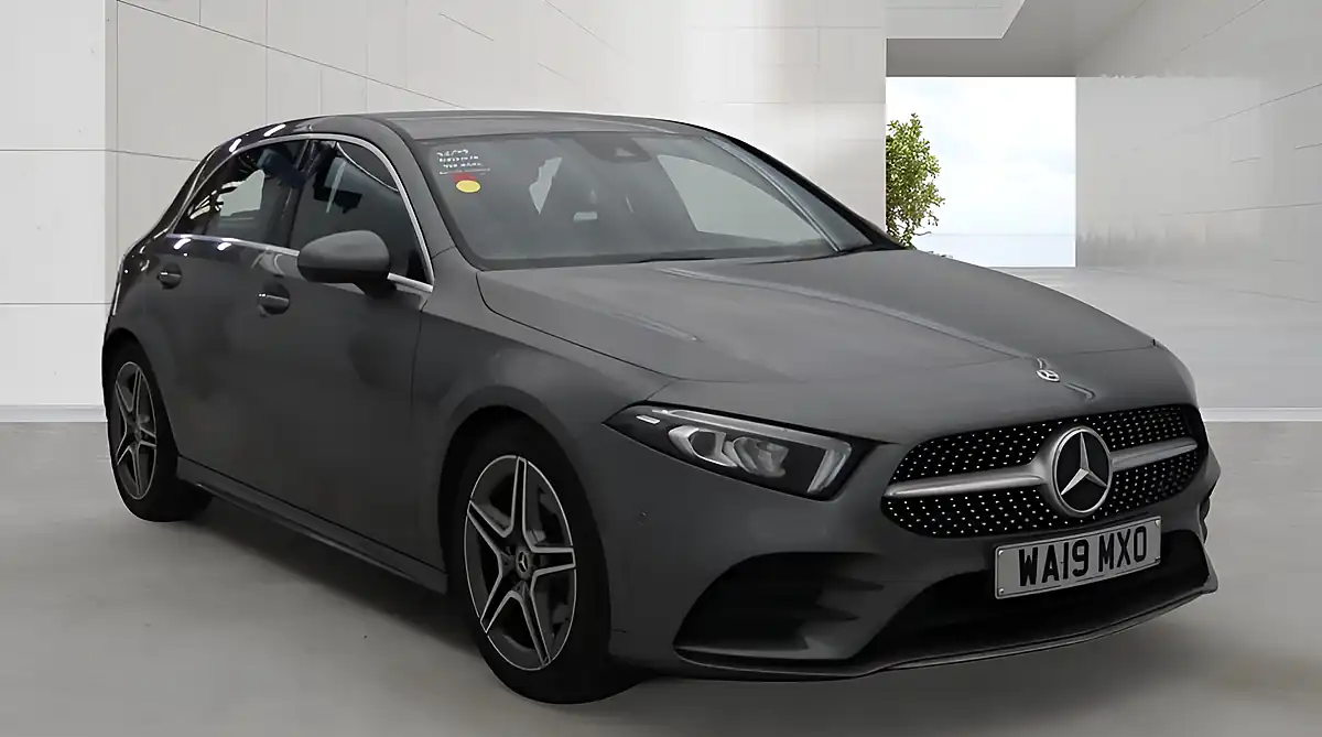 Used 2019 Mercedes-Benz a Class AMG Line (executive) Grey - Front View