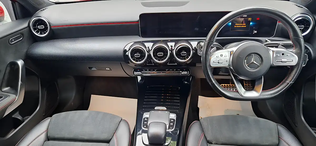 Used 2019 Mercedes-Benz a-Class AMG Line Executive Red - Interior and Exterior details 13