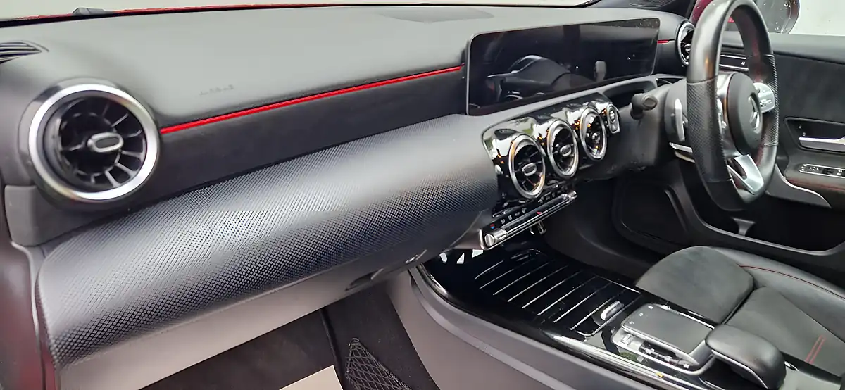 Used 2019 Mercedes-Benz a-Class AMG Line Executive Red - Interior and Exterior details 15