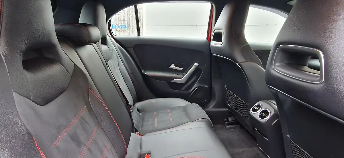 Used 2019 Mercedes-Benz a-Class AMG Line Executive Red - Interior and Exterior details 16