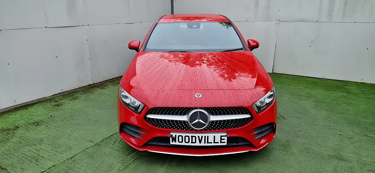 Used 2019 Mercedes-Benz a-Class AMG Line Executive Red - Interior and Exterior details 2