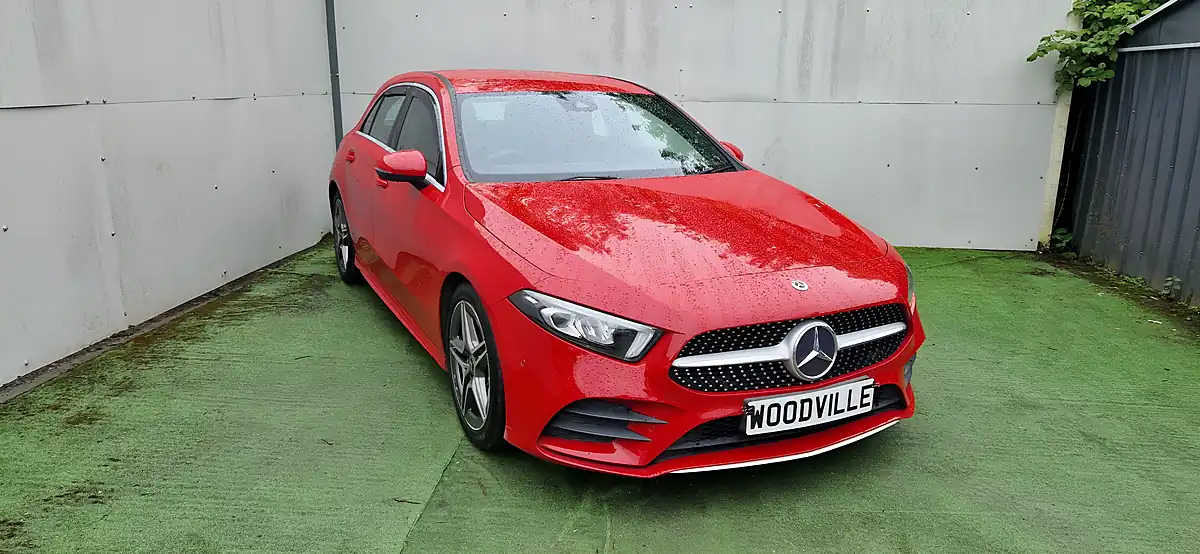 Used 2019 Mercedes-Benz a-Class AMG Line Executive Red - Interior and Exterior details 3