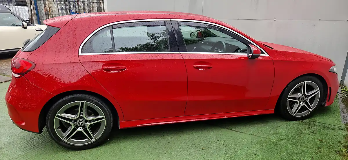Used 2019 Mercedes-Benz a-Class AMG Line Executive Red - Interior and Exterior details 5
