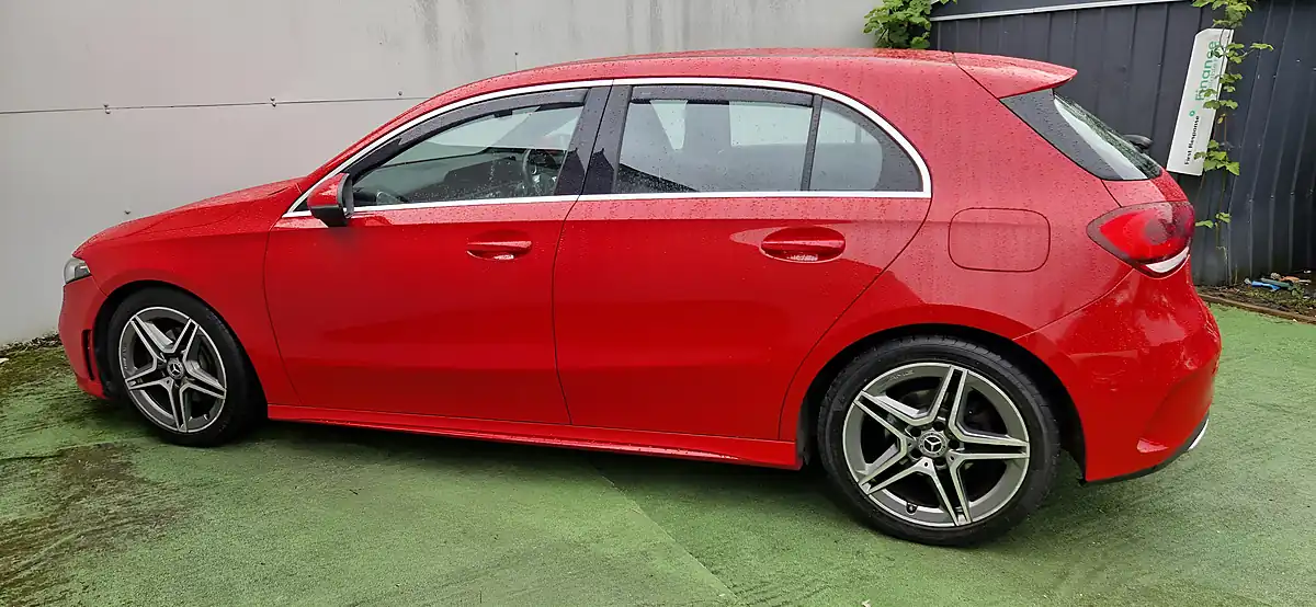 Used 2019 Mercedes-Benz a-Class AMG Line Executive Red - Interior and Exterior details 6
