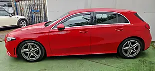 Used 2019 Mercedes-Benz a-Class AMG Line Executive Red - Interior and Exterior details 7