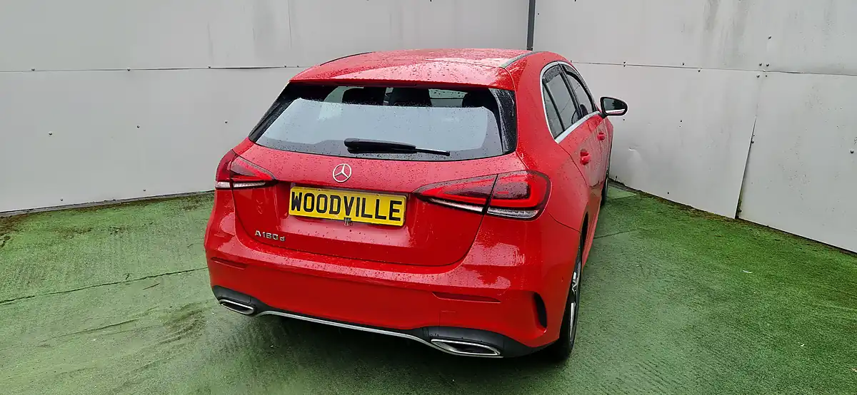 Used 2019 Mercedes-Benz a-Class AMG Line Executive Red - Interior and Exterior details 8