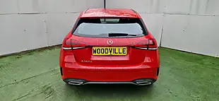 Used 2019 Mercedes-Benz a-Class AMG Line Executive Red - Interior and Exterior details 9