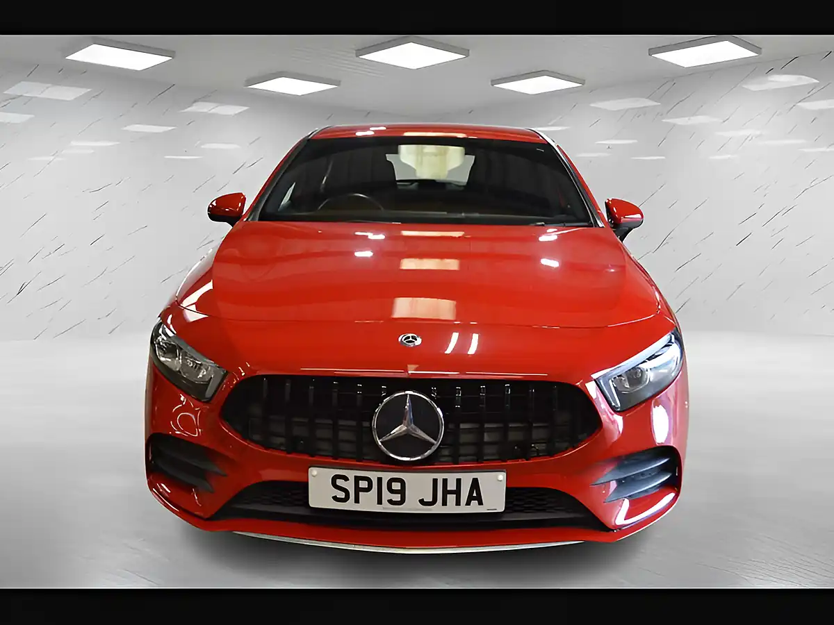 Used 2019 Mercedes-Benz a Class AMG Line (executive) Red - Interior and Exterior details 2