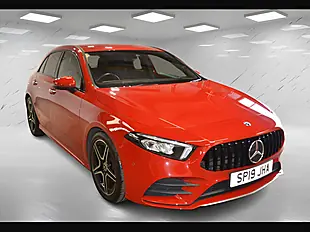 Used 2019 Mercedes-Benz a Class AMG Line (executive) Red - Interior and Exterior details 4