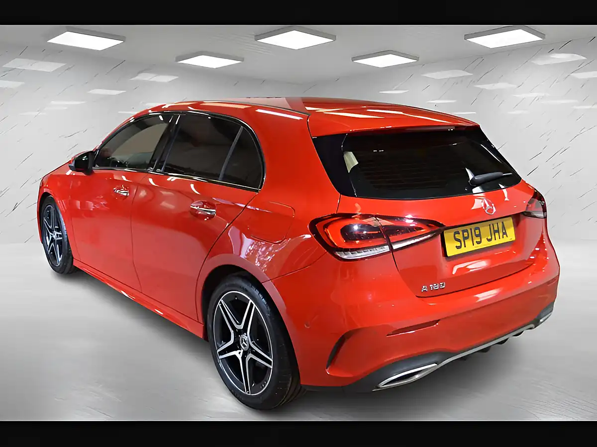 Used 2019 Mercedes-Benz a Class AMG Line (executive) Red - Interior and Exterior details 6