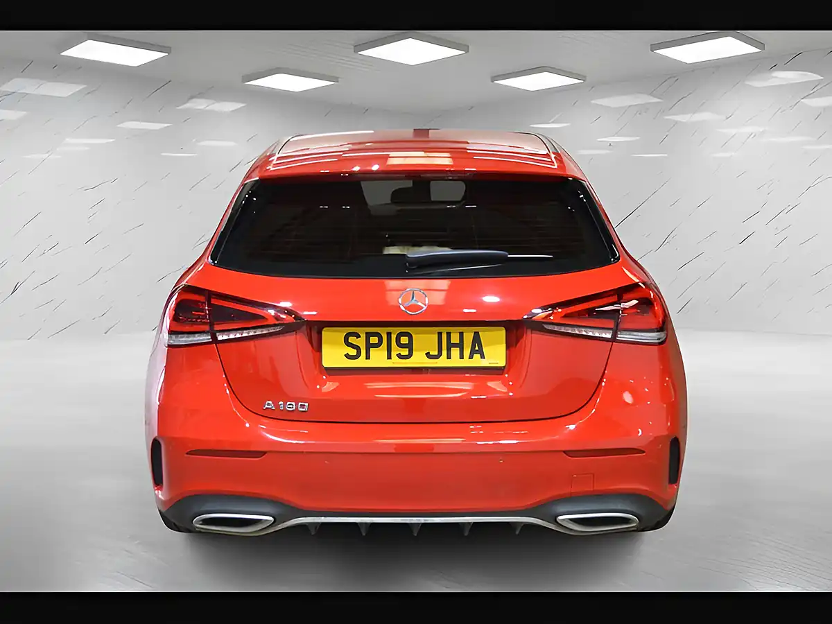 Used 2019 Mercedes-Benz a Class AMG Line (executive) Red - Interior and Exterior details 7