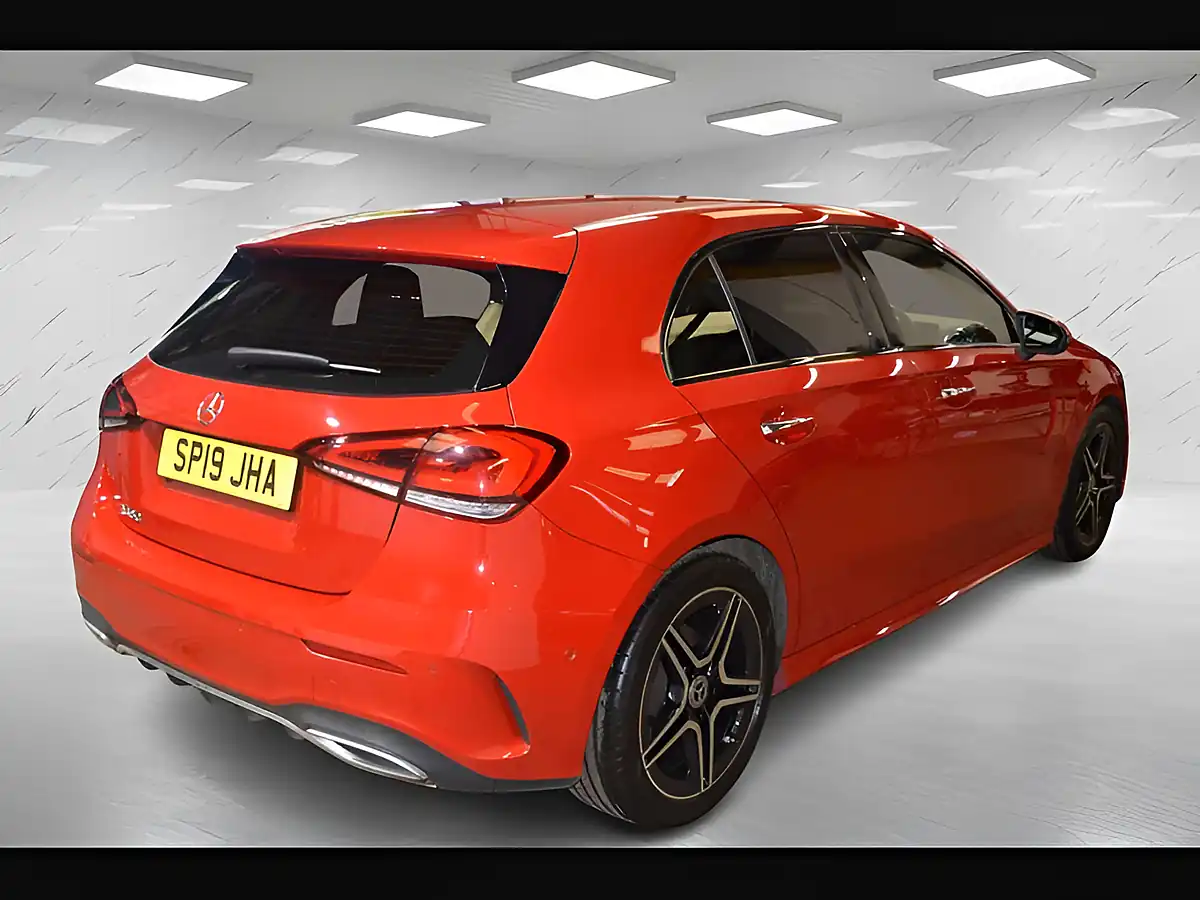 Used 2019 Mercedes-Benz a Class AMG Line (executive) Red - Interior and Exterior details 8