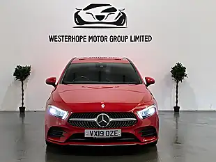 Used 2019 Mercedes-Benz a Class AMG Line (executive) Red - Interior and Exterior details 11
