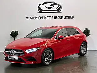 Used 2019 Mercedes-Benz a Class AMG Line (executive) Red - Interior and Exterior details 12
