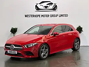 Used 2019 Mercedes-Benz a Class AMG Line (executive) Red - Interior and Exterior details 14