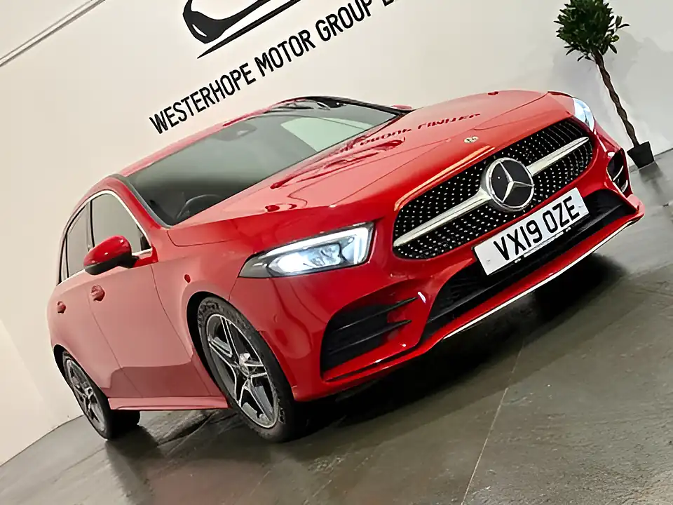 Used 2019 Mercedes-Benz a Class AMG Line (executive) Red - Interior and Exterior details 15