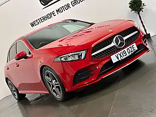 Used 2019 Mercedes-Benz a Class AMG Line (executive) Red - Interior and Exterior details 16