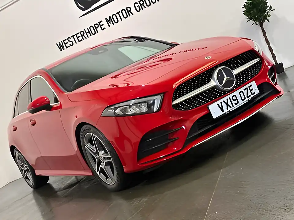 Used 2019 Mercedes-Benz a Class AMG Line (executive) Red - Interior and Exterior details 16