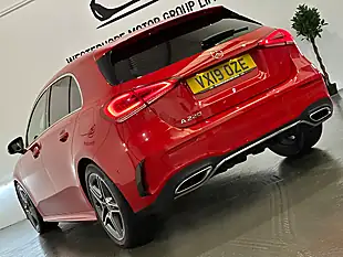 Used 2019 Mercedes-Benz a Class AMG Line (executive) Red - Interior and Exterior details 17