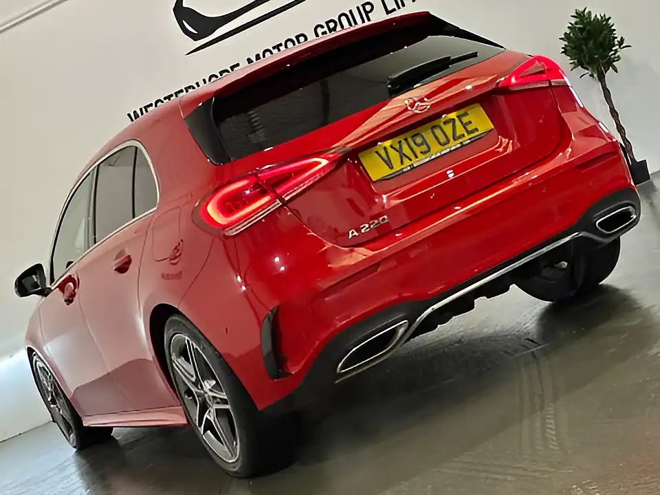 Used 2019 Mercedes-Benz a Class AMG Line (executive) Red - Interior and Exterior details 17