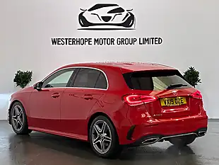 Used 2019 Mercedes-Benz a Class AMG Line (executive) Red - Interior and Exterior details 18