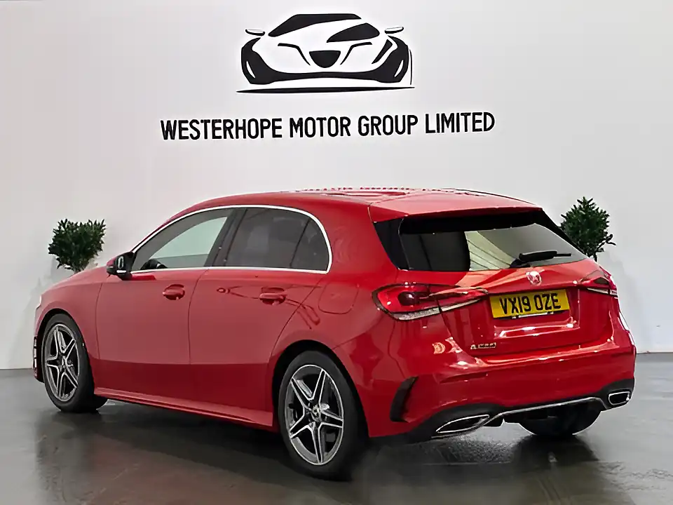 Used 2019 Mercedes-Benz a Class AMG Line (executive) Red - Interior and Exterior details 2