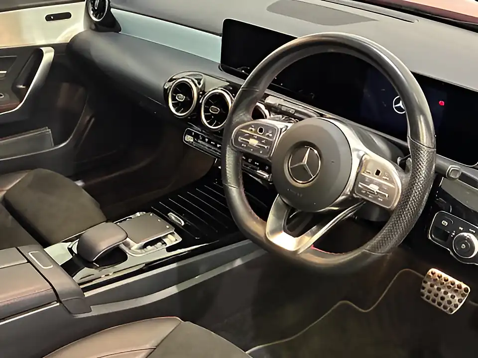 Used 2019 Mercedes-Benz a Class AMG Line (executive) Red - Interior and Exterior details 3