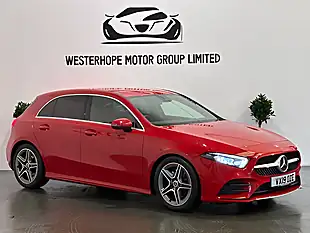 Used 2019 Mercedes-Benz a Class AMG Line (executive) Red - Interior and Exterior details 7