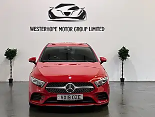 Used 2019 Mercedes-Benz a Class AMG Line (executive) Red - Interior and Exterior details 8
