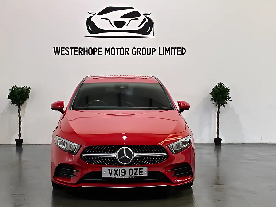 Used 2019 Mercedes-Benz a Class AMG Line (executive) Red - Interior and Exterior details 8