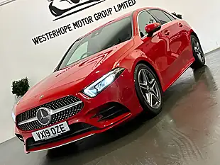 Used 2019 Mercedes-Benz a Class AMG Line (executive) Red - Interior and Exterior details 9