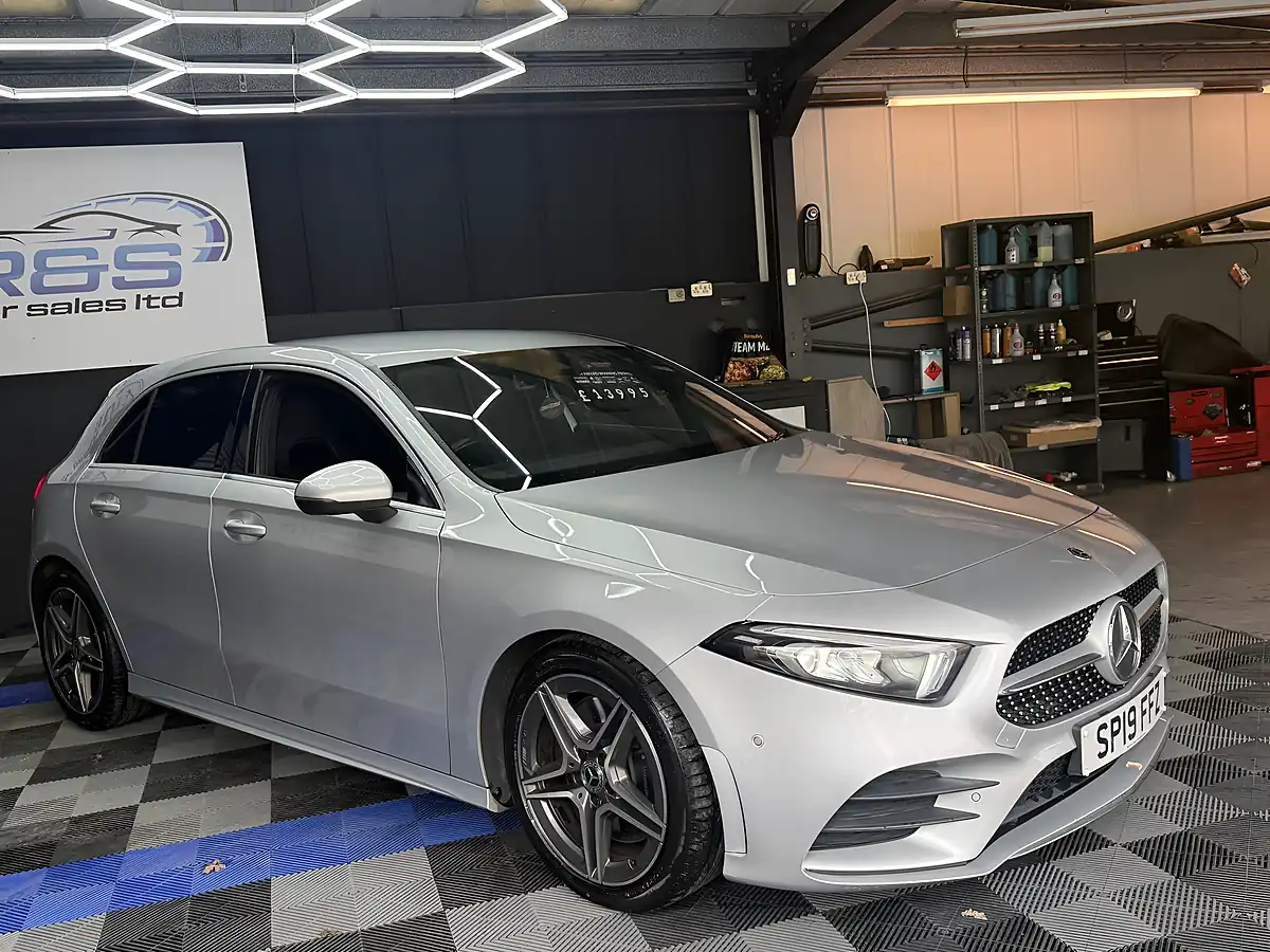 Used 2019 Mercedes-Benz a Class AMG Line Executive Silver - Interior and Exterior details 12