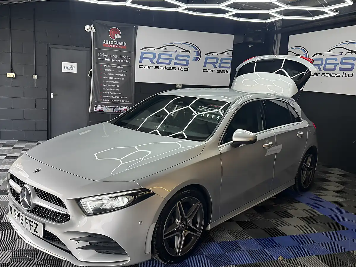 Used 2019 Mercedes-Benz a Class AMG Line Executive Silver - Interior and Exterior details 14