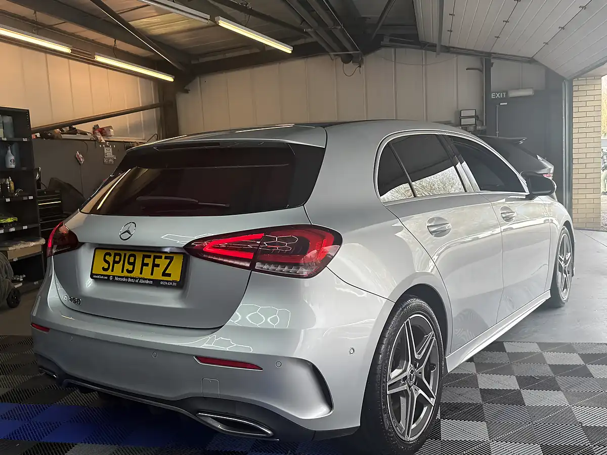 Used 2019 Mercedes-Benz a Class AMG Line Executive Silver - Interior and Exterior details 8
