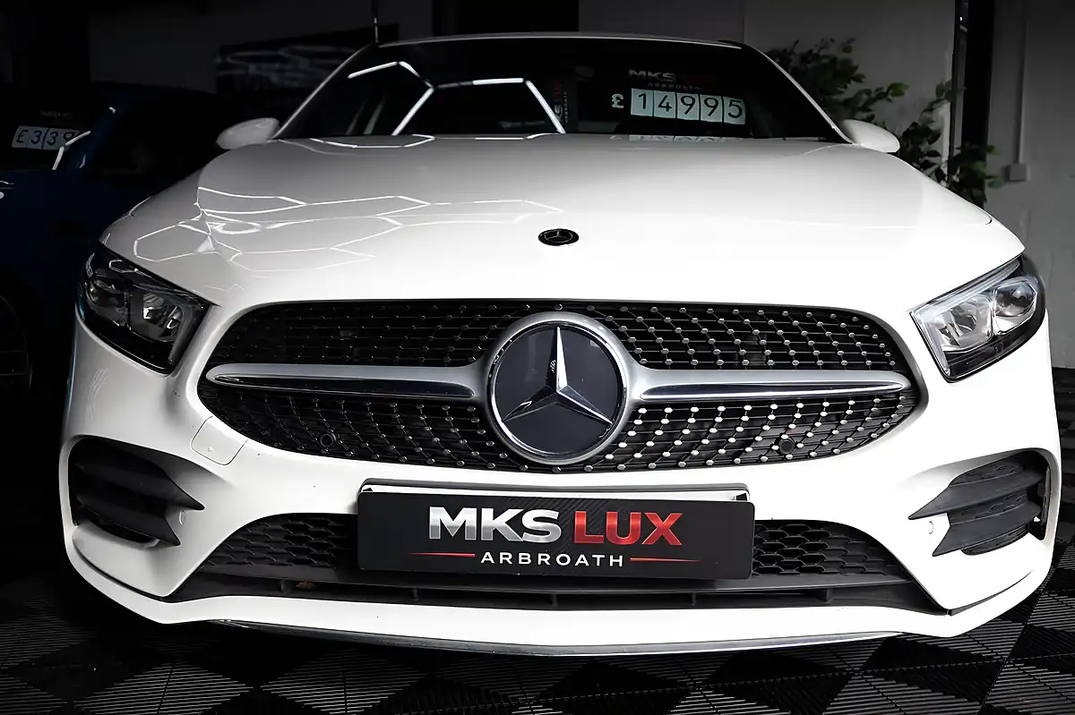 Used 2019 Mercedes-Benz a Class AMG Line (executive) White - Interior and Exterior details 3