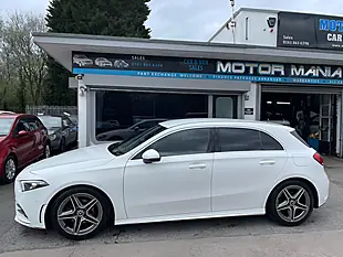 Used 2019 Mercedes-Benz a Class AMG Line (executive) White - Interior and Exterior details 2