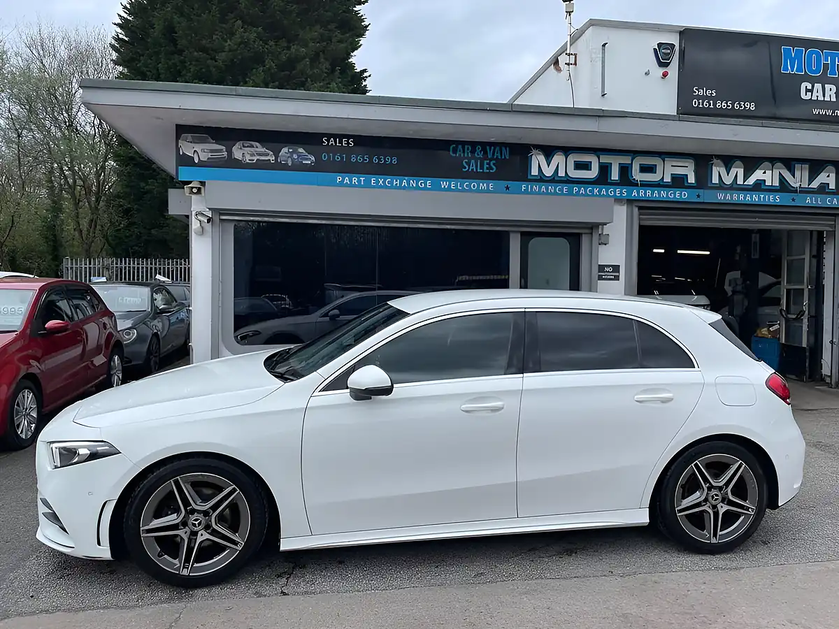 Used 2019 Mercedes-Benz a Class AMG Line (executive) White - Interior and Exterior details 2