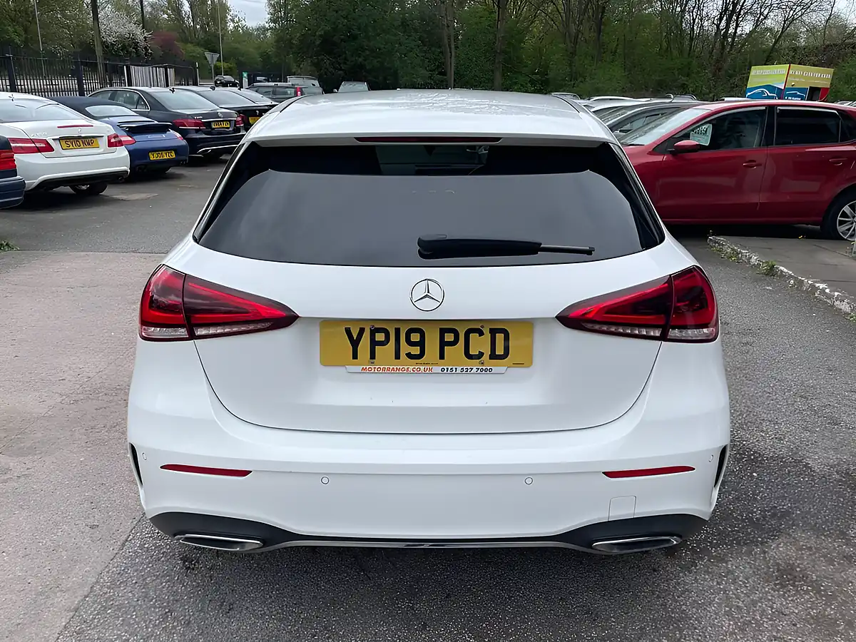 Used 2019 Mercedes-Benz a Class AMG Line (executive) White - Interior and Exterior details 4