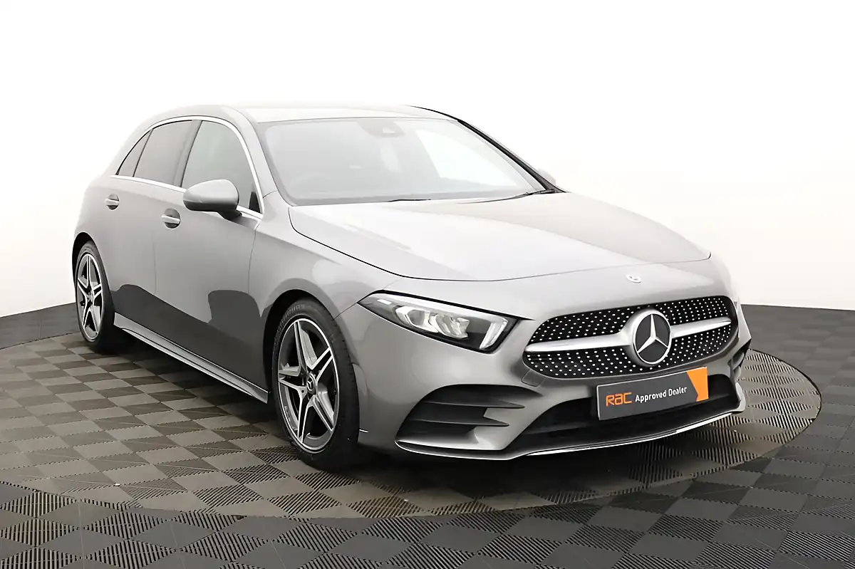 Used 2019 Mercedes-Benz a-Class AMG Line Grey - Front View