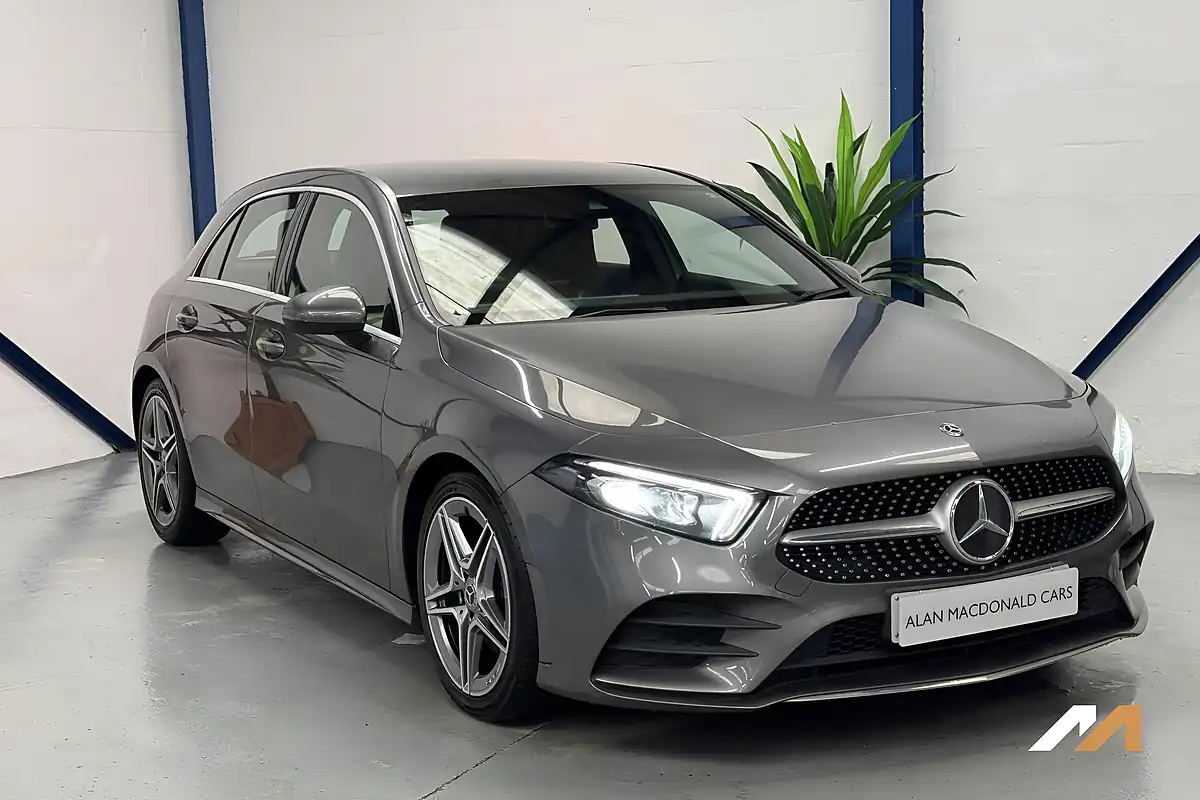 Used 2019 Mercedes-Benz a Class AMG Line Grey - Front View