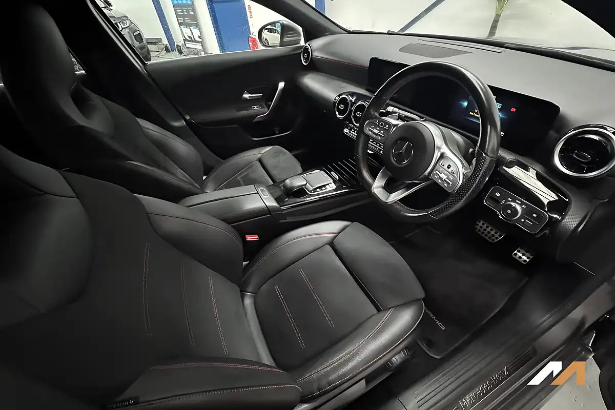 Used 2019 Mercedes-Benz a Class AMG Line Grey - Interior and Exterior details 11