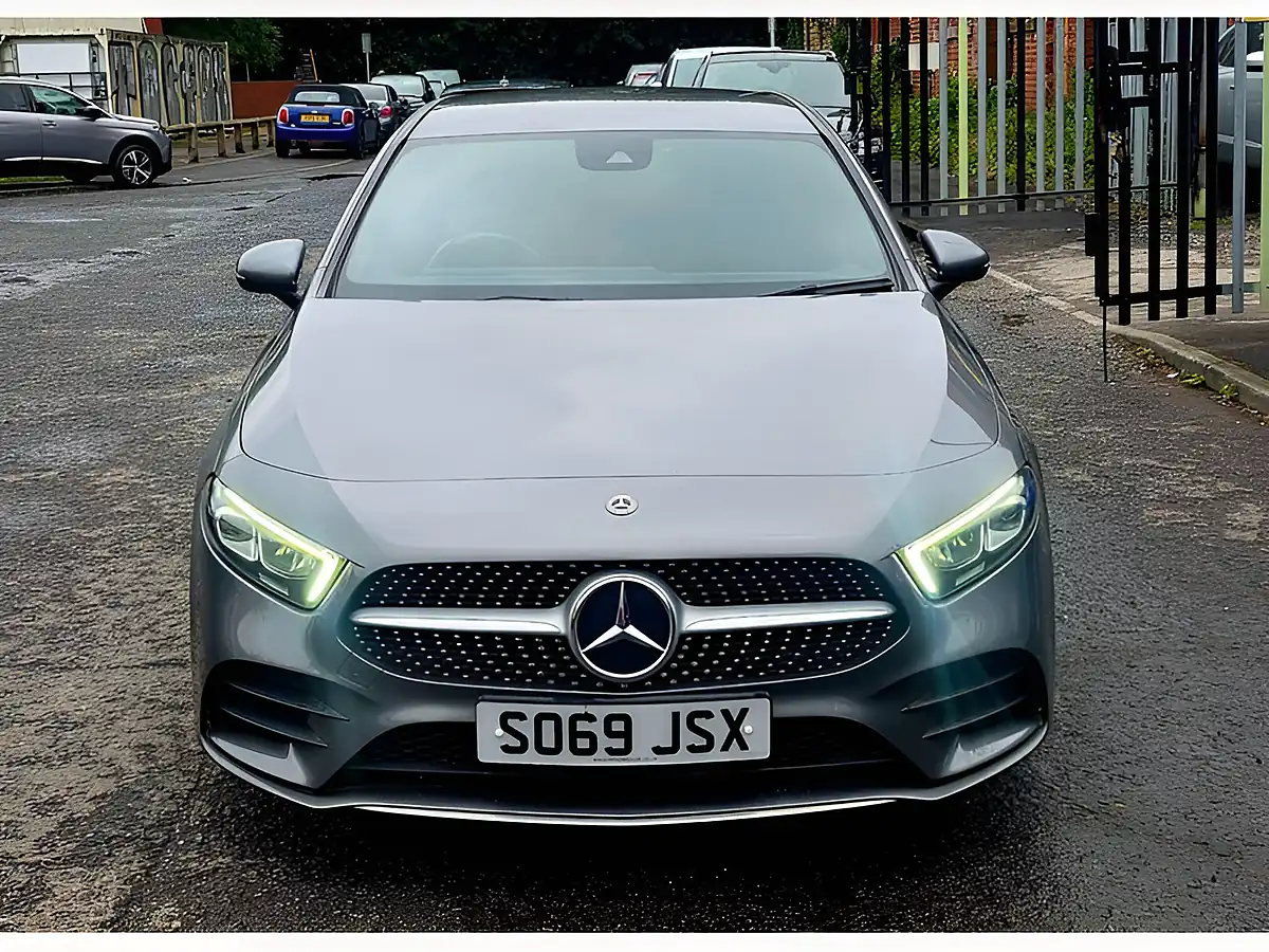 Used 2019 Mercedes-Benz a Class AMG Line Grey - Front View