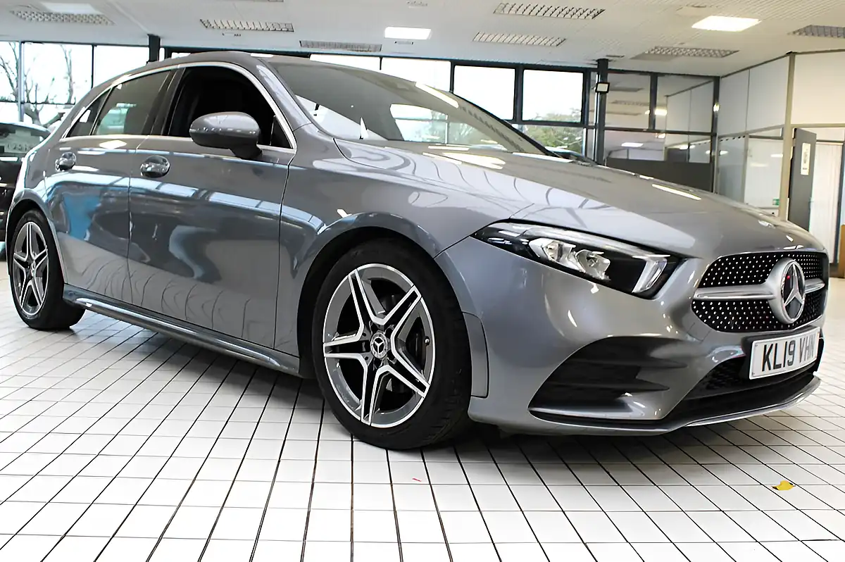 Used 2019 Mercedes-Benz a-Class AMG Line Mountain Grey - Interior and Exterior details 10
