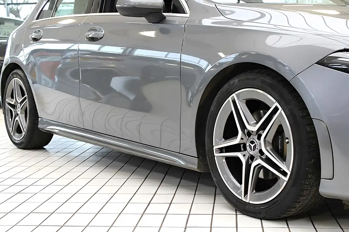 Used 2019 Mercedes-Benz a-Class AMG Line Mountain Grey - Interior and Exterior details 11