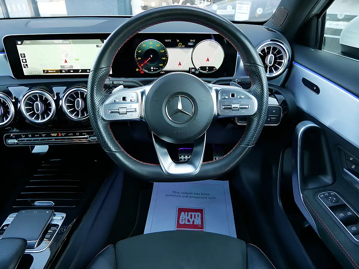 Used 2019 Mercedes-Benz a Class AMG Line Polar White - Interior and Exterior details 16