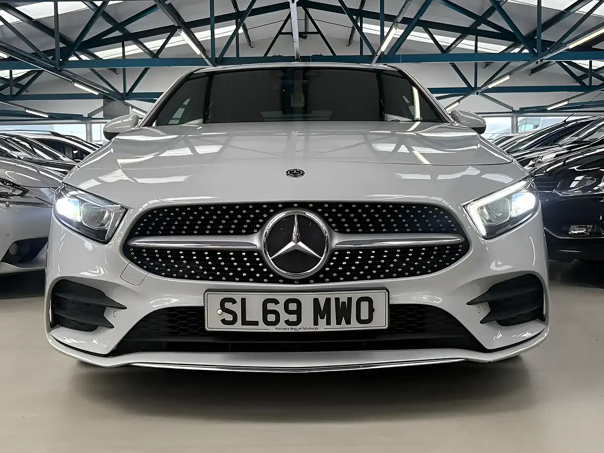 Used 2019 Mercedes-Benz a Class AMG Line (premium 2) White - Interior and Exterior details 2