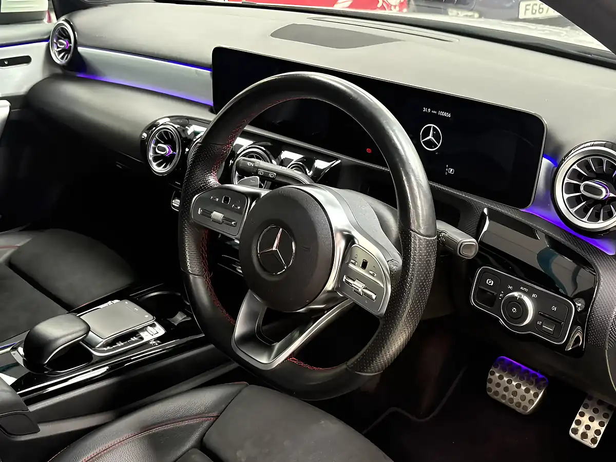 Used 2019 Mercedes-Benz a Class AMG Line (premium 2) White - Interior and Exterior details 20