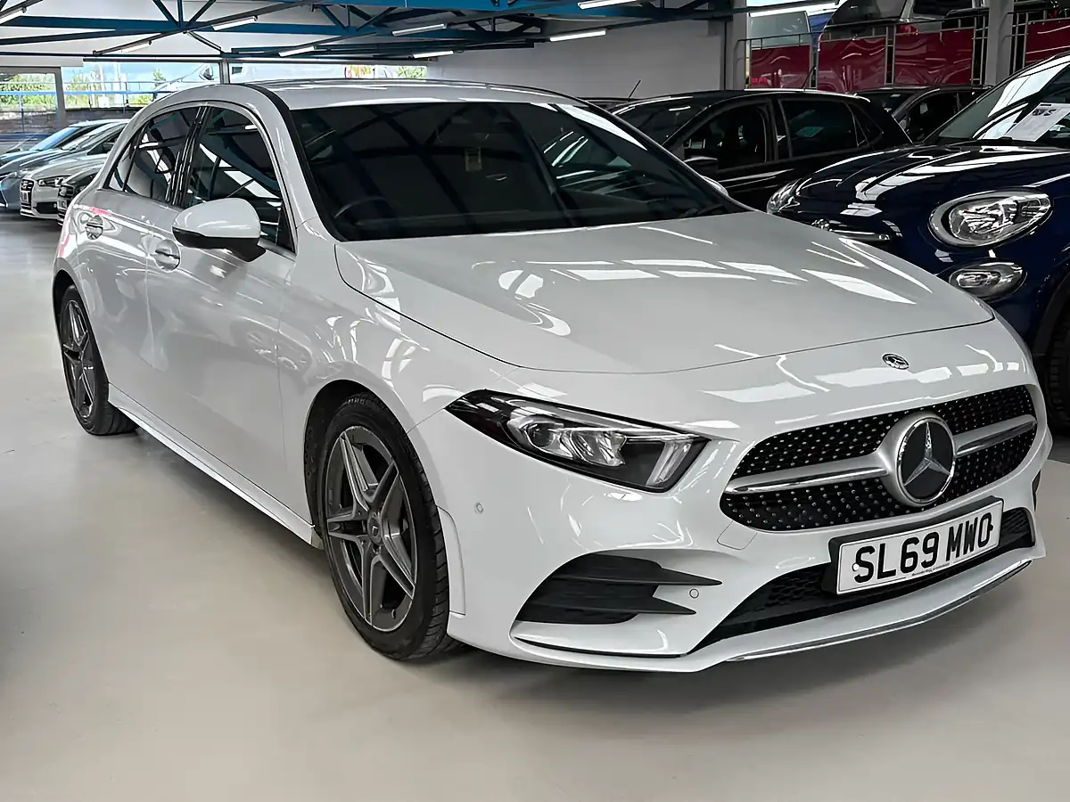 Used 2019 Mercedes-Benz a Class AMG Line (premium 2) White - Interior and Exterior details 3